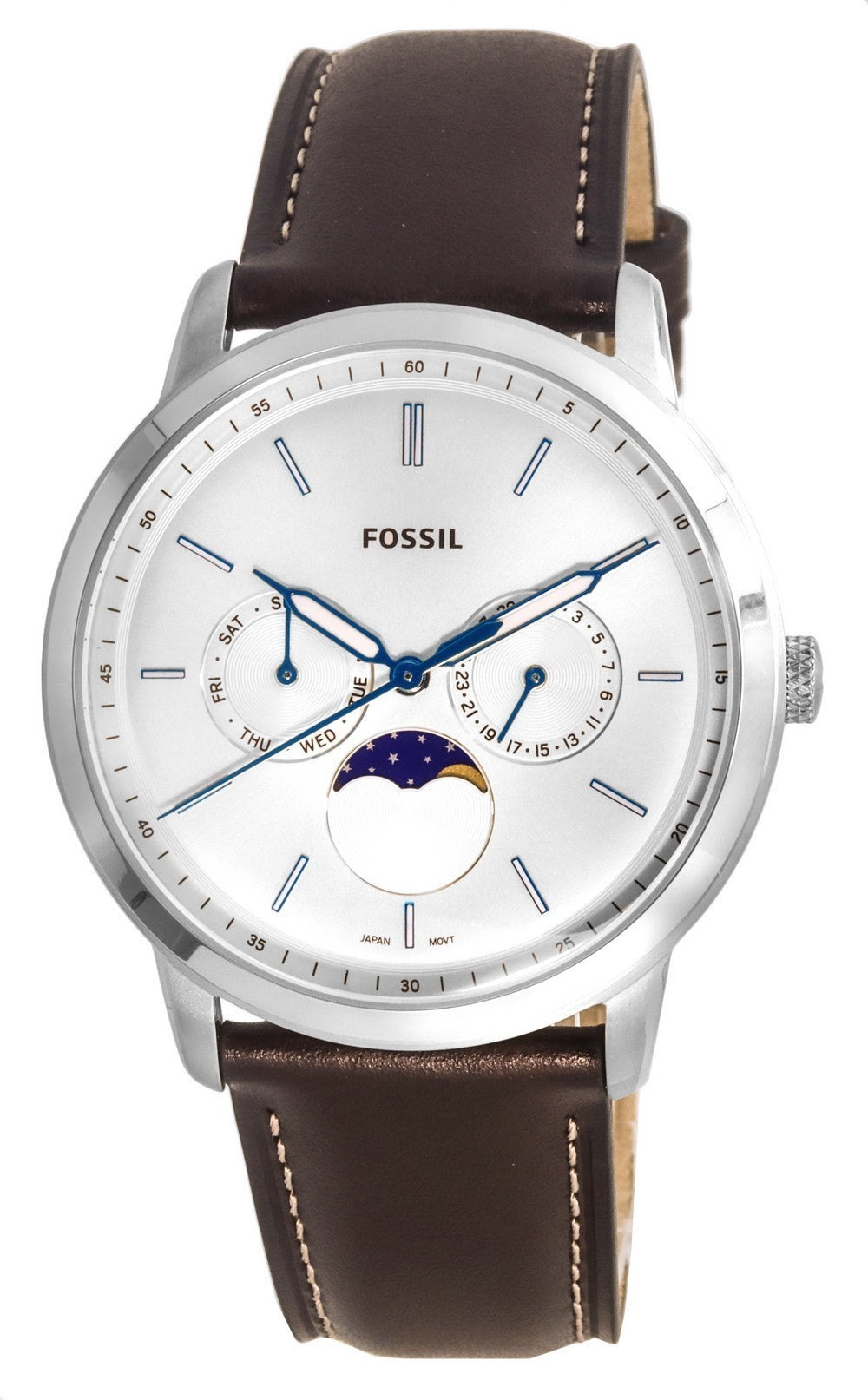 Fossil Neutra Minimalist Moonphase Silver Dial Quartz Fs5905 Men s Wat Fine Time Pieces For All