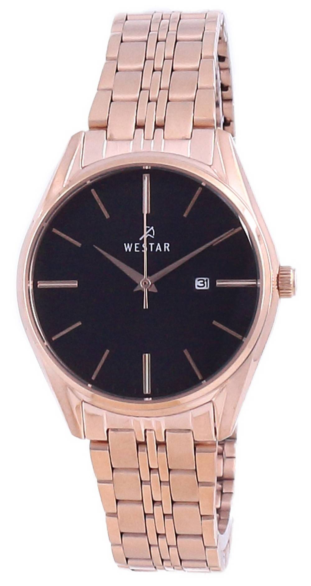 Westar Black Dial Two Tone Stainless Steel Quartz 40210 Ppn 603 Women's Watch