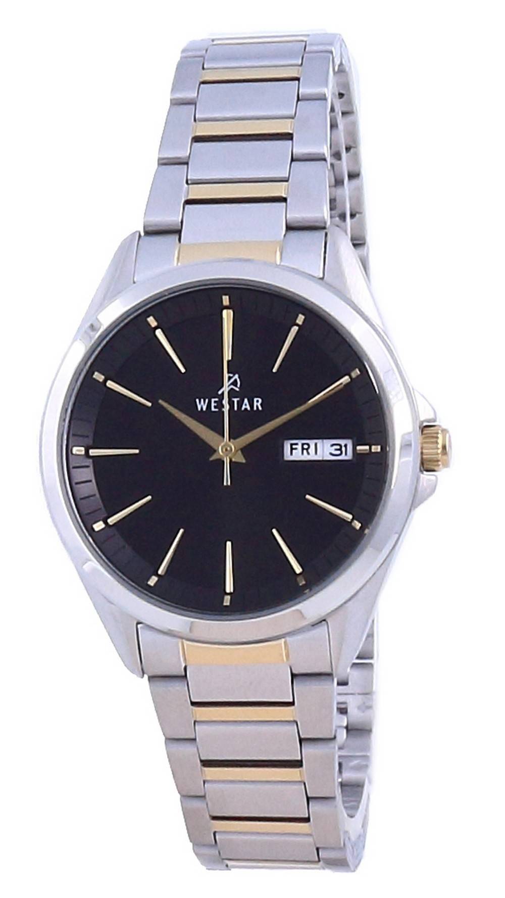 Westar Black Dial Stainless Steel Quartz 40212 Cbn 103 Women's Watch