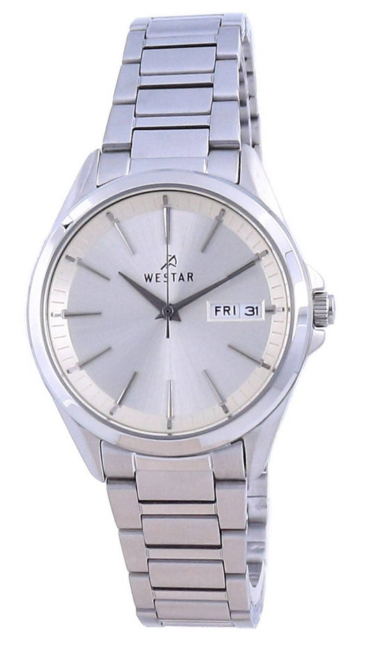 Westar Champagne Dial Stainless Steel Quartz 40212 Stn 102 Women's Watch