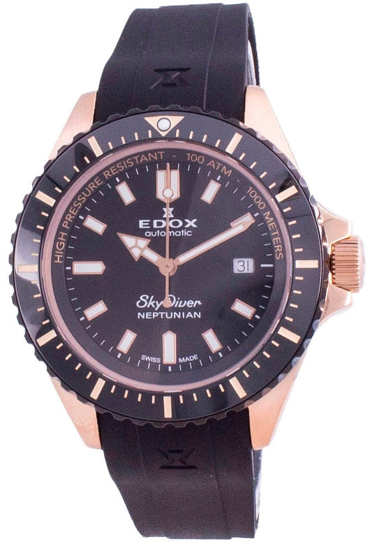 Edox Skydiver Neptunian Automatic Diver's 8012037rnncanir 80120 37rnnca Nir 1000m Men's Watch