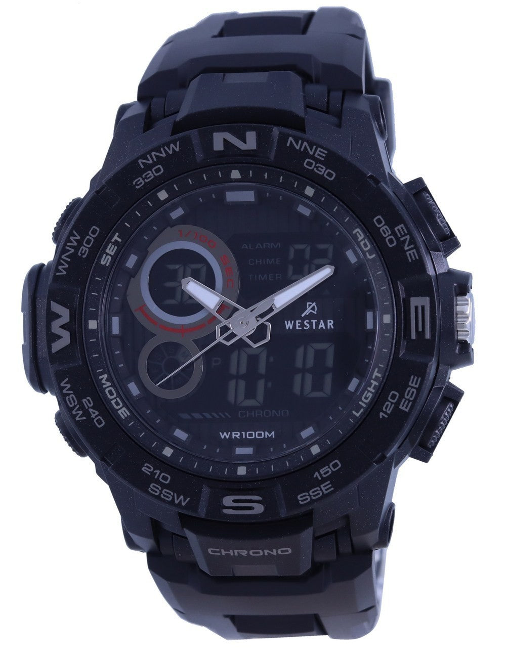 Westar Analog Digital Black Dial Quartz 85010 Ptn 001 100m Men's Watch