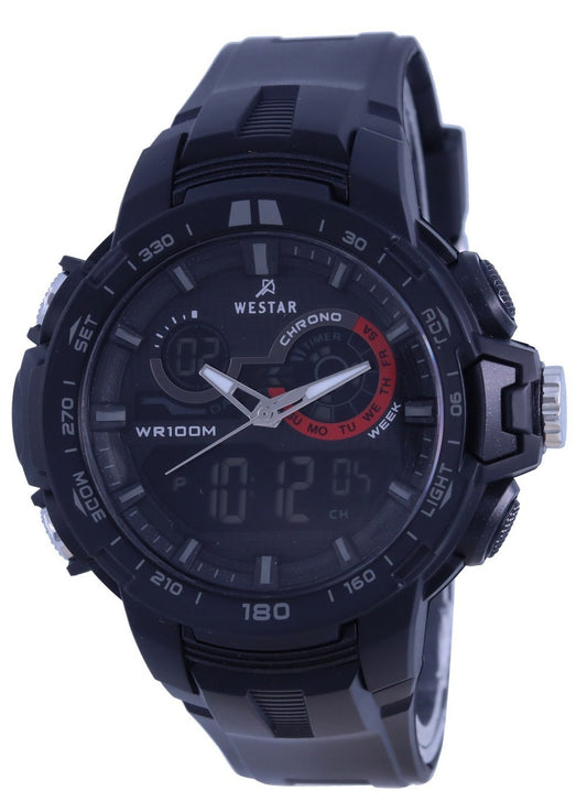 Westar Analog Digital Black Dial Quartz 85011 Ptn 001 100m Men's Watch