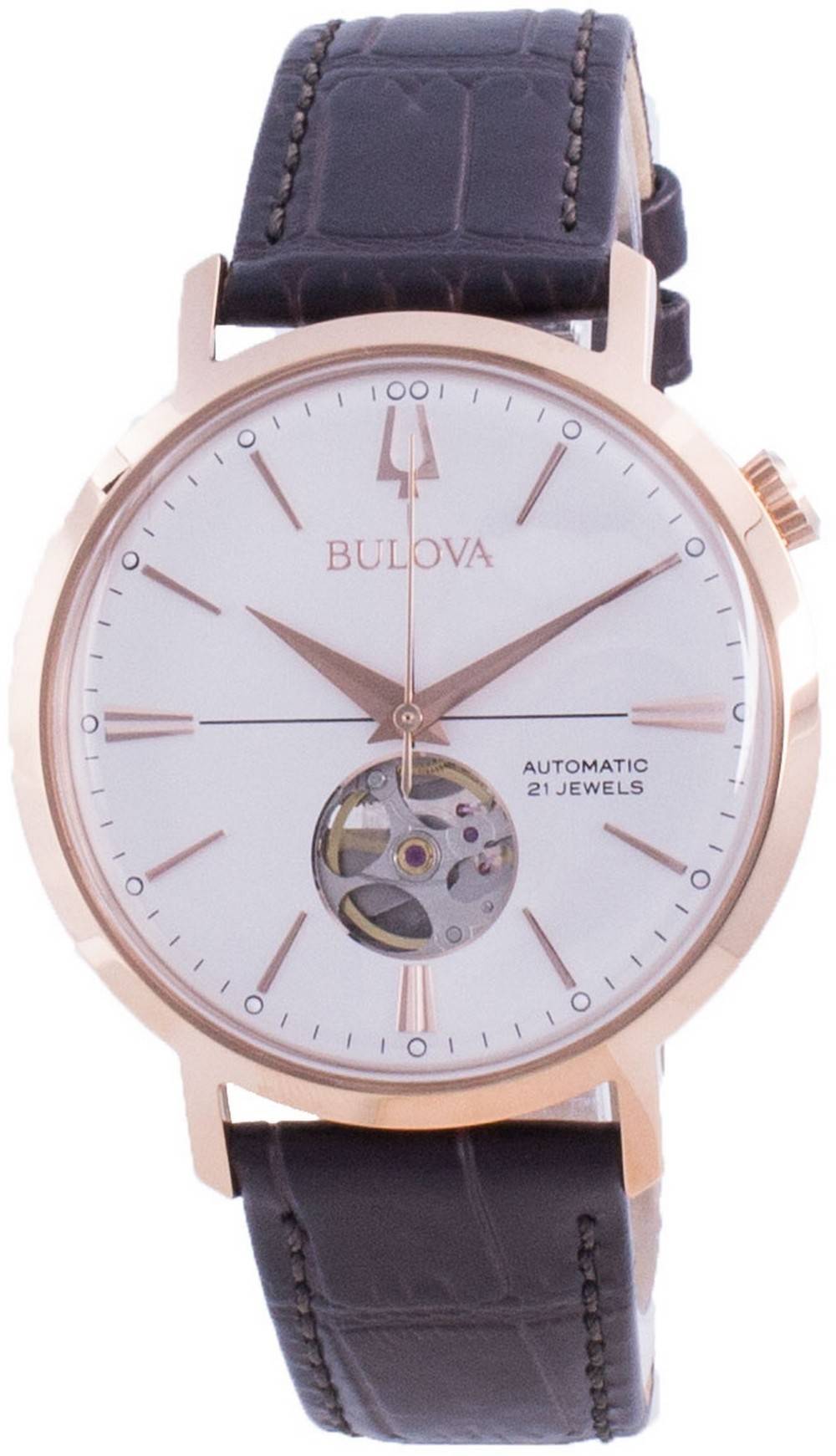 Bulova Aerojet Silver Dial Automatic 97a136 Men's Watch