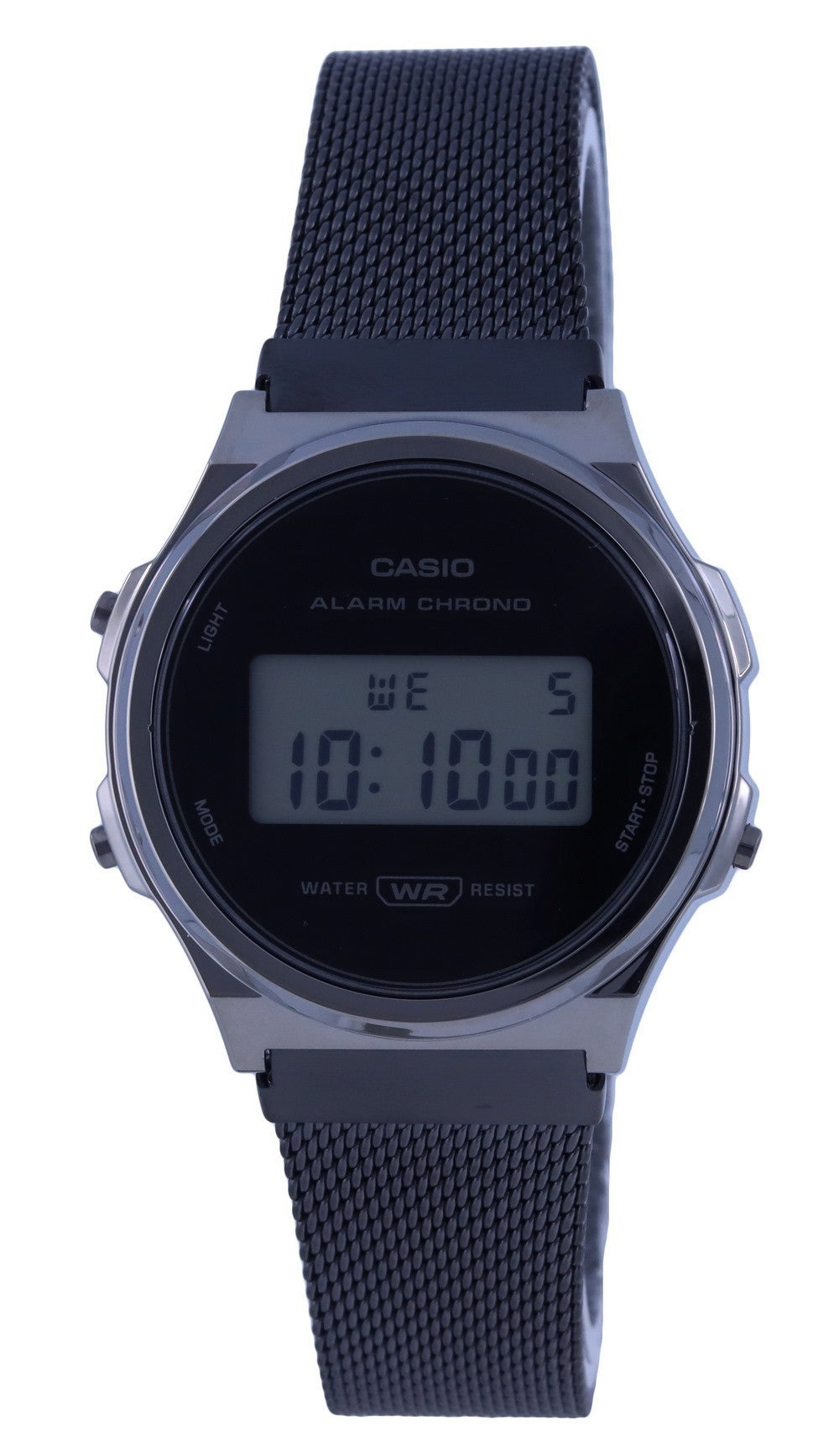 Casio Vintage Digital Stainless Steel Mesh Black Dial Quartz A171wemb-1a A171wemb-1 Women's Watch