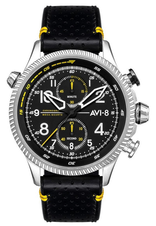 Avi-8 Hawker Hunter Halton Duke Chronograph Black Dial Quartz Av-4080-01 Men's Watch