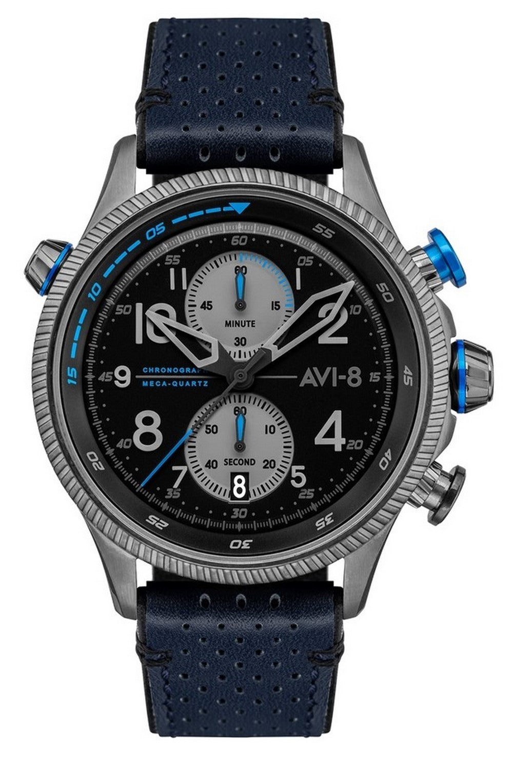 Avi-8 Hawker Hunter Colerne Duke Chronograph Black Dial Quartz Av-4080-02 Men's Watch