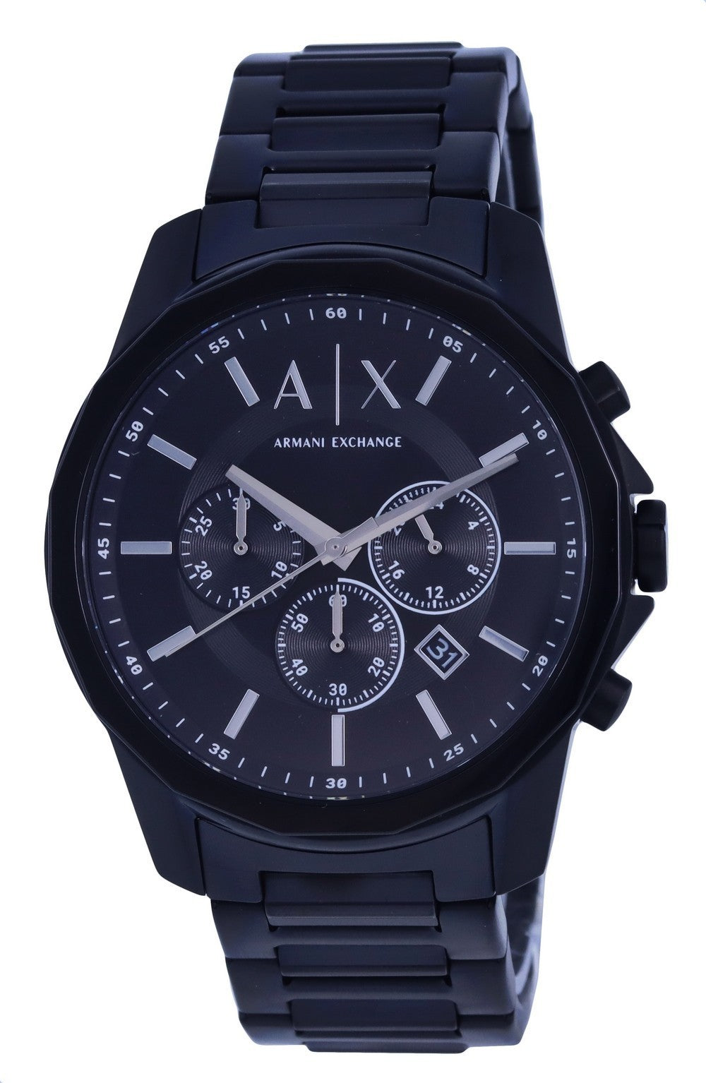 Armani Exchange Chronograph Stainless Steel Black Dial Quartz Ax1722 Men's Watch