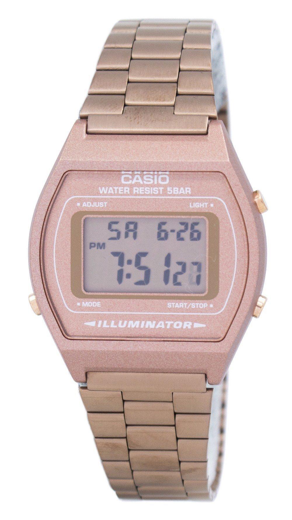 Casio Digital Quartz Stainless Steel 50m Illuminator B640wc-5adf B640wc-5a Men's Watch