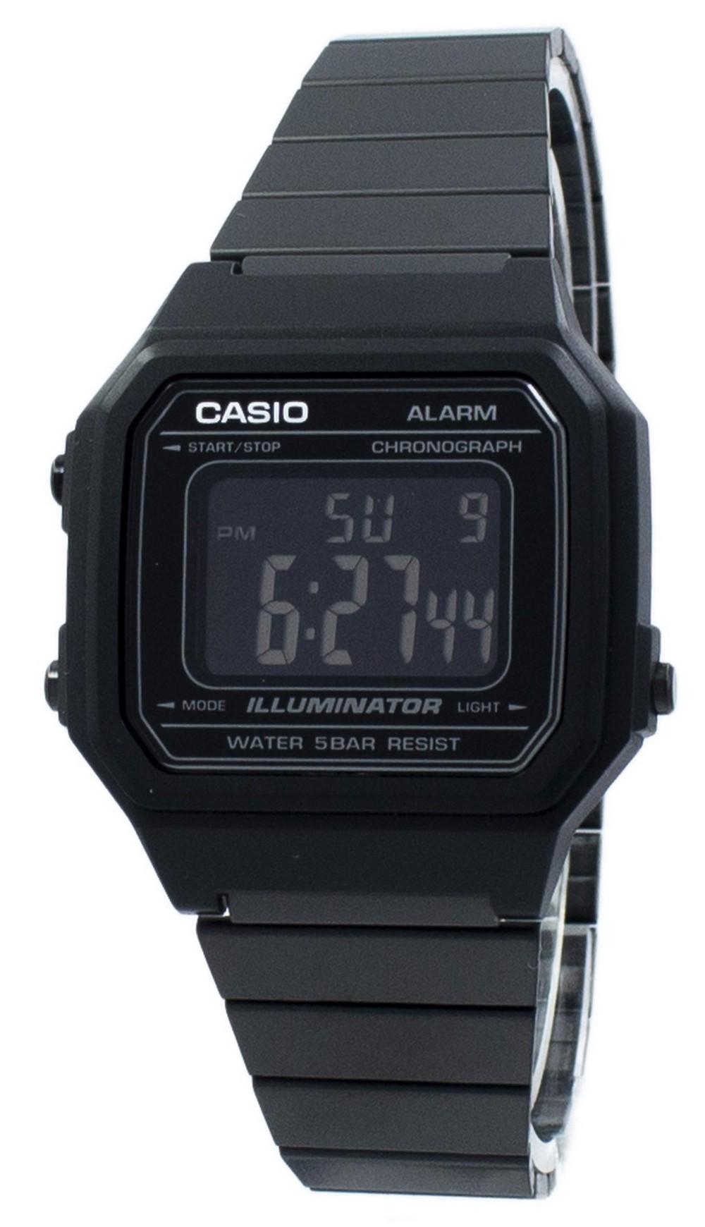 Casio Illuminator Chronograph Alarm Digital B650wb-1b Quartz Unisex Watch