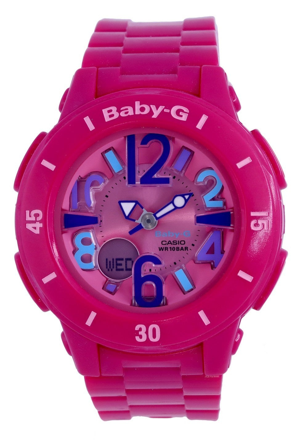 Casio Baby-g Neon Marine Analog Digital Quartz Bga-171-4b1 Bga171-4b1 100m Women's Watch