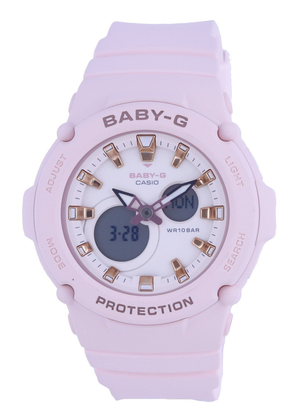 Casio Baby-g Misty Pink Analog Digital Quartz Bga-275-4a Bga275-4 100m Women's Watch