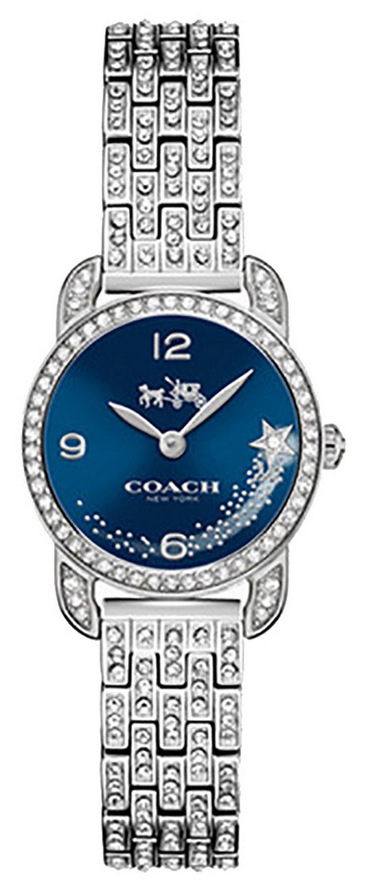 Coach Delancey Blue Dial Crystal Accents Quartz 14502669 Women's Watch