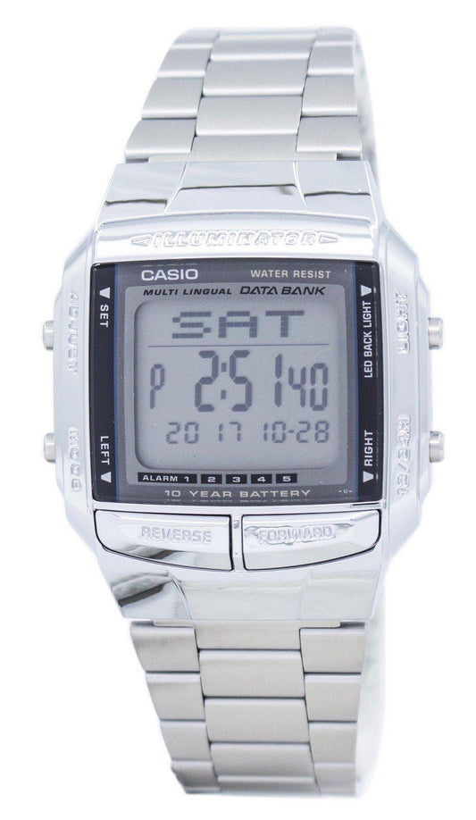 Casio Data Bank Illuminator Dual Time Alarm Digital Db-360-1a Db360-1a Men's Watch