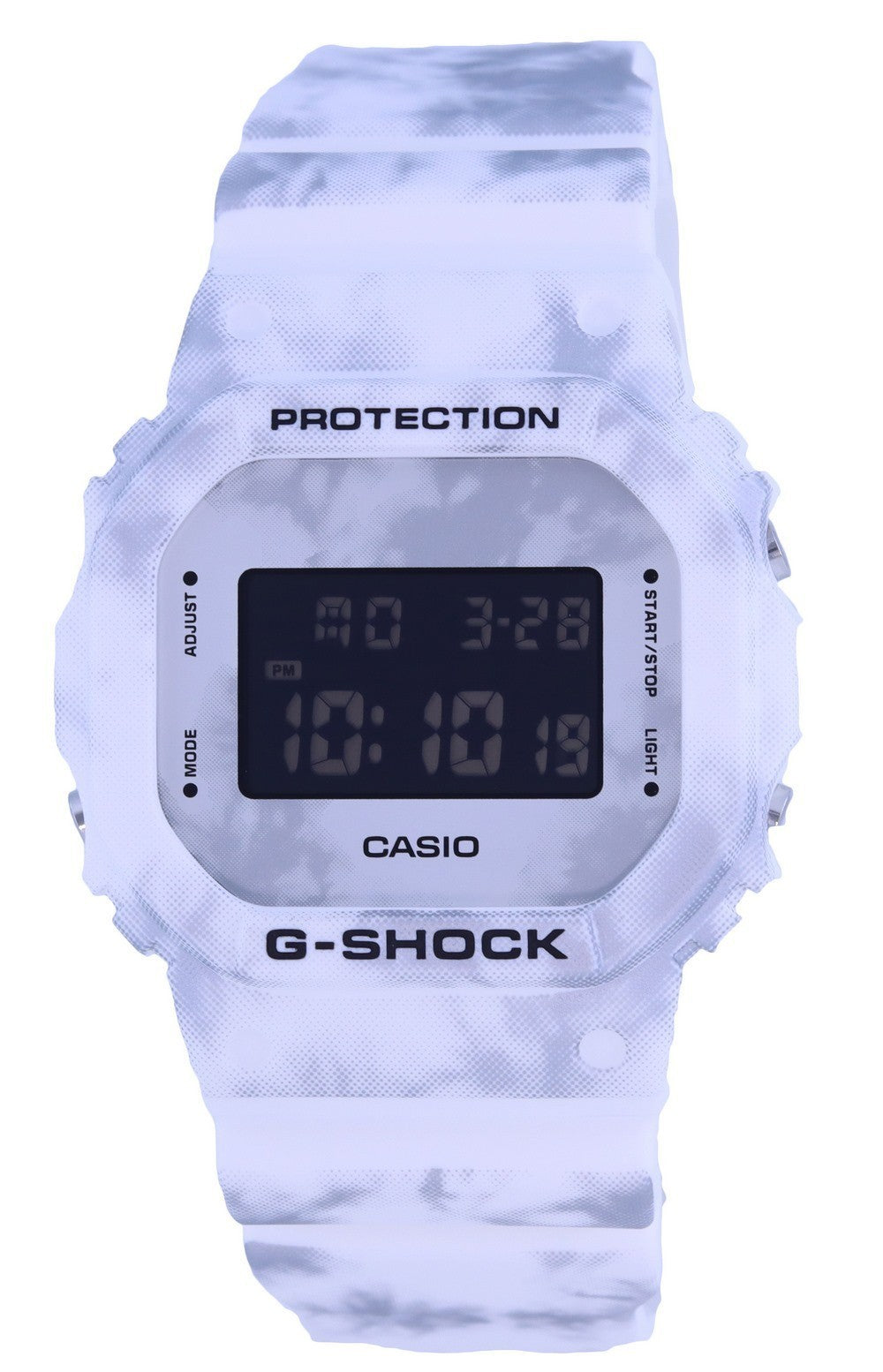 Casio G-shock Digital Resin White Dial Quartz Dw-5600gc-7 Dw5600gc-7 200m Men's Watch