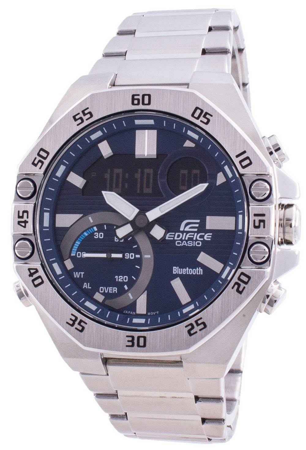 Casio Edifice World Time Mobile Link Ecb-10d-2a Ecb10d-2 100m Men's Watch