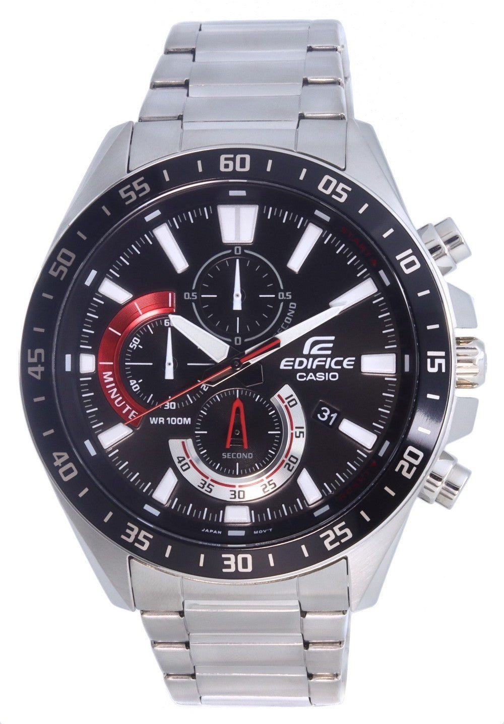 Casio Edifice Chronograph Analog Quartz Efv-620d-1a4v Efv620d-1a4 100m Men's Watch