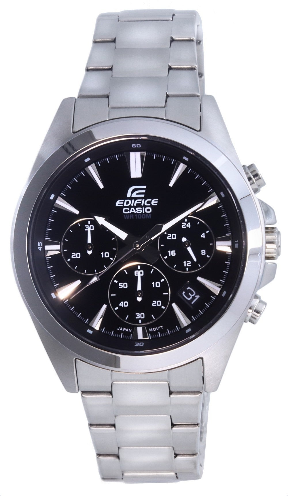 Casio Edifice Chronograph Analog Stainless Steel Quartz Efv-630d-1av Efv630d-1 100m Men’s Watch