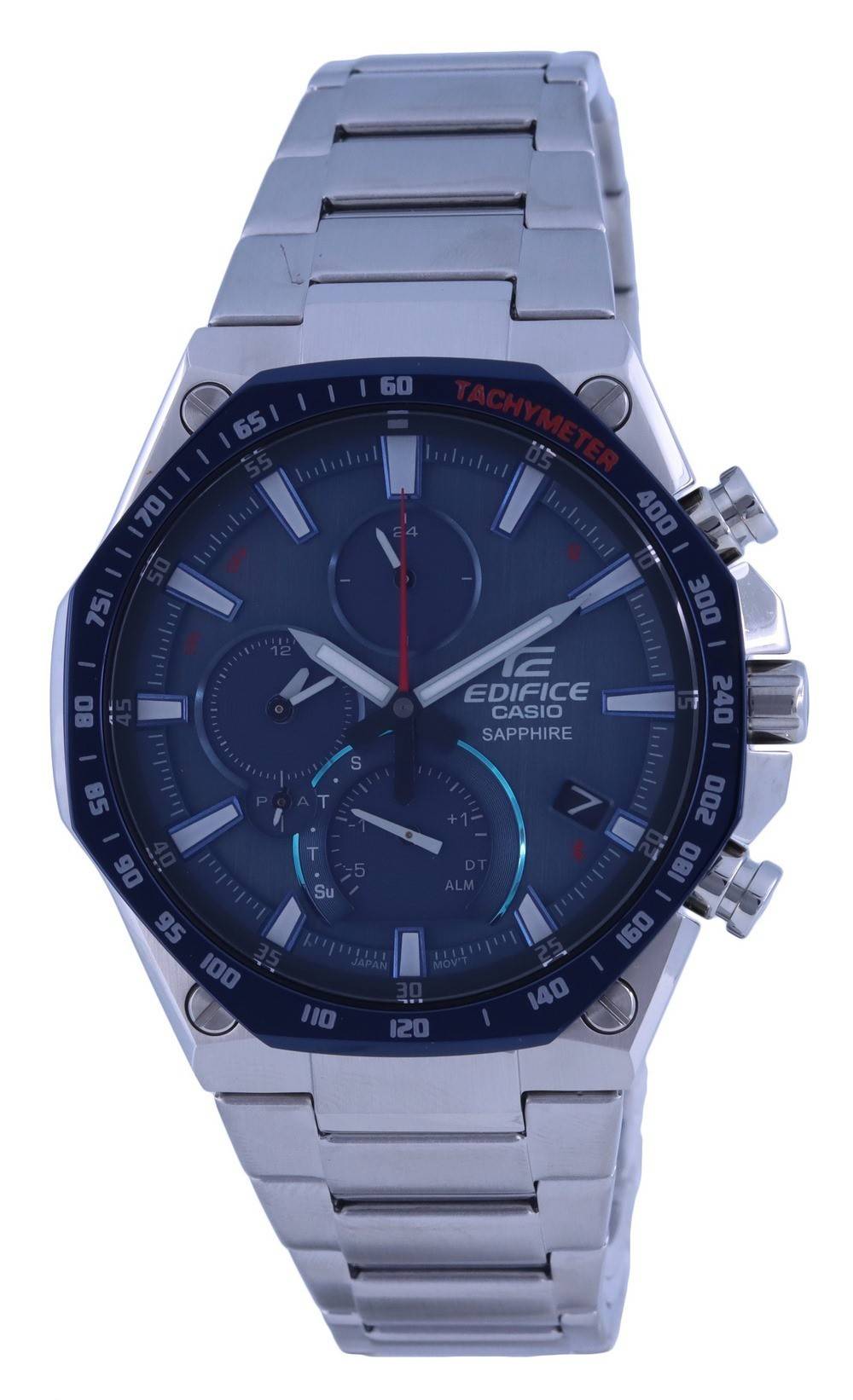 Casio Edifice Bluetooth Tachymeter Analog Solar Eqb-1100xdb-2a Eqb1100xdb-2 100m Men's Watch