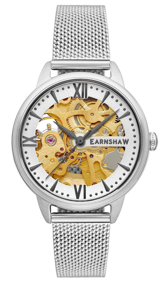 Thomas Earnshaw Anning Skeleton Dial Automatic Es-8150-11 Women's Watch