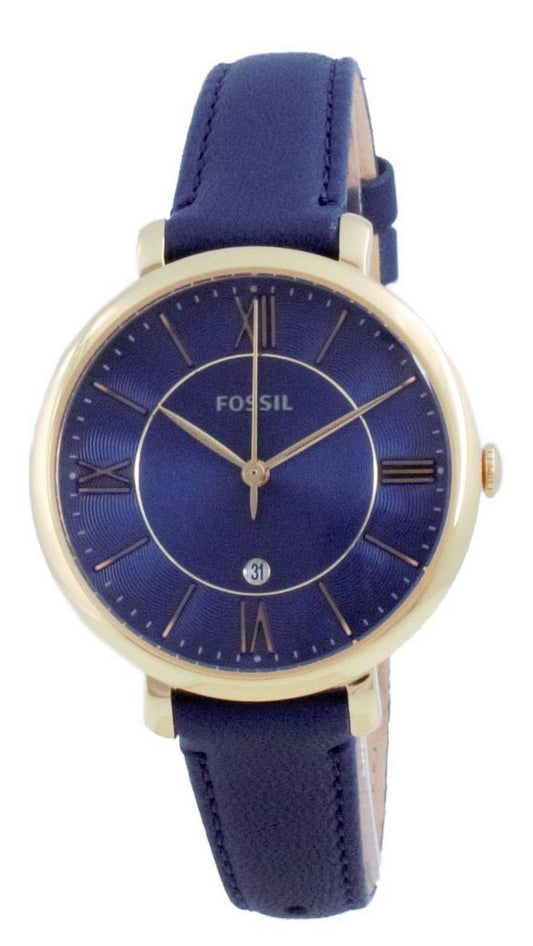 Fossil Jacqueline Blue Dial Analog Quartz Es5023 Women's Watch