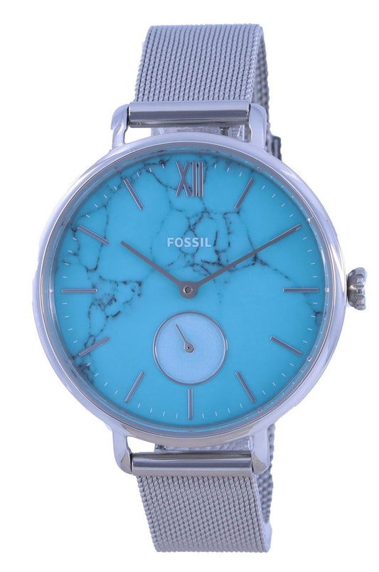 Fossil Kayla Blue Dial Stainless Steel Quartz Es5075 Women's Watch