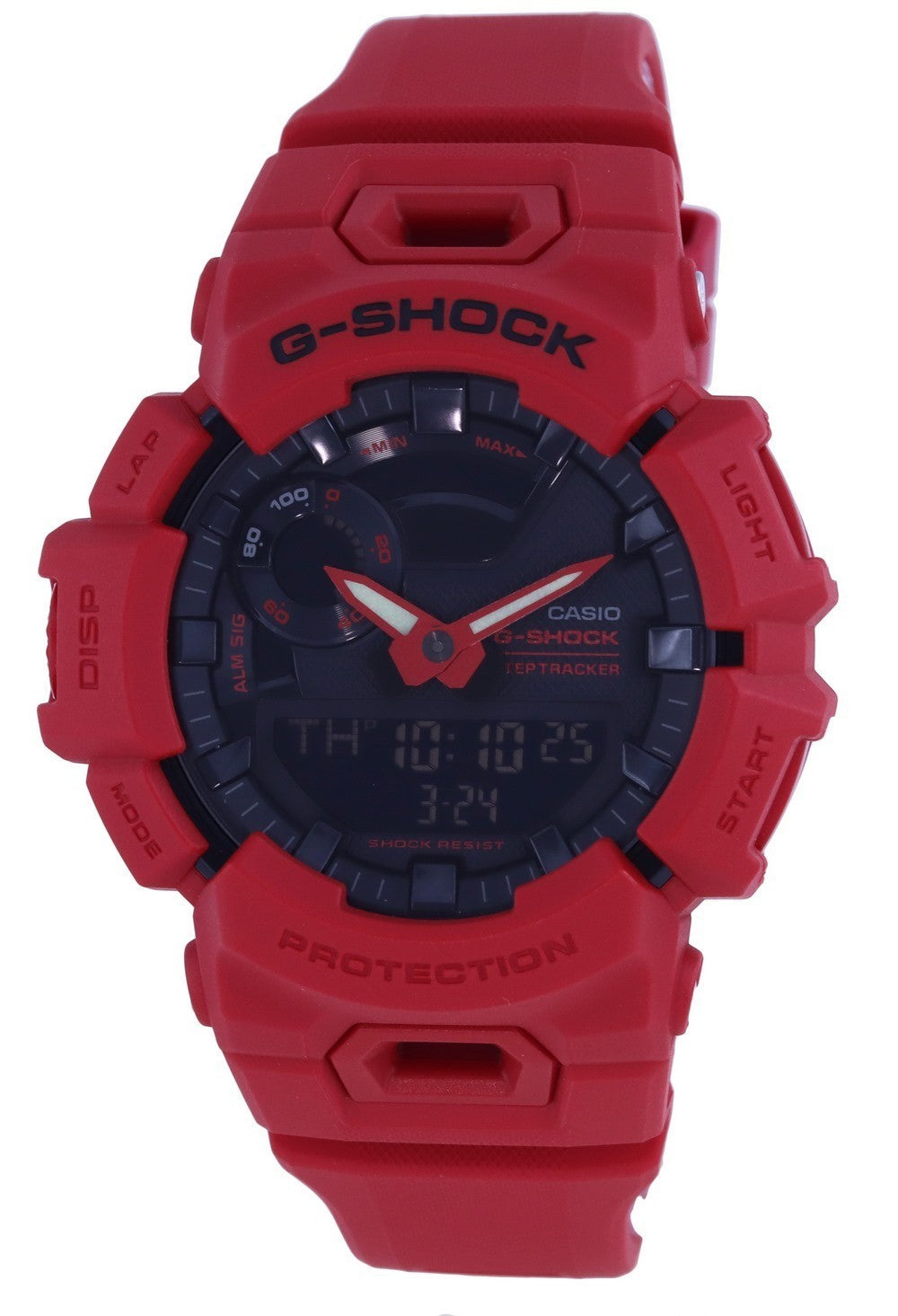 Casio G-shock G-squad Analog Digital Black Dial Gba-900rd-4a Gba900rd-4 200m Men's Watch