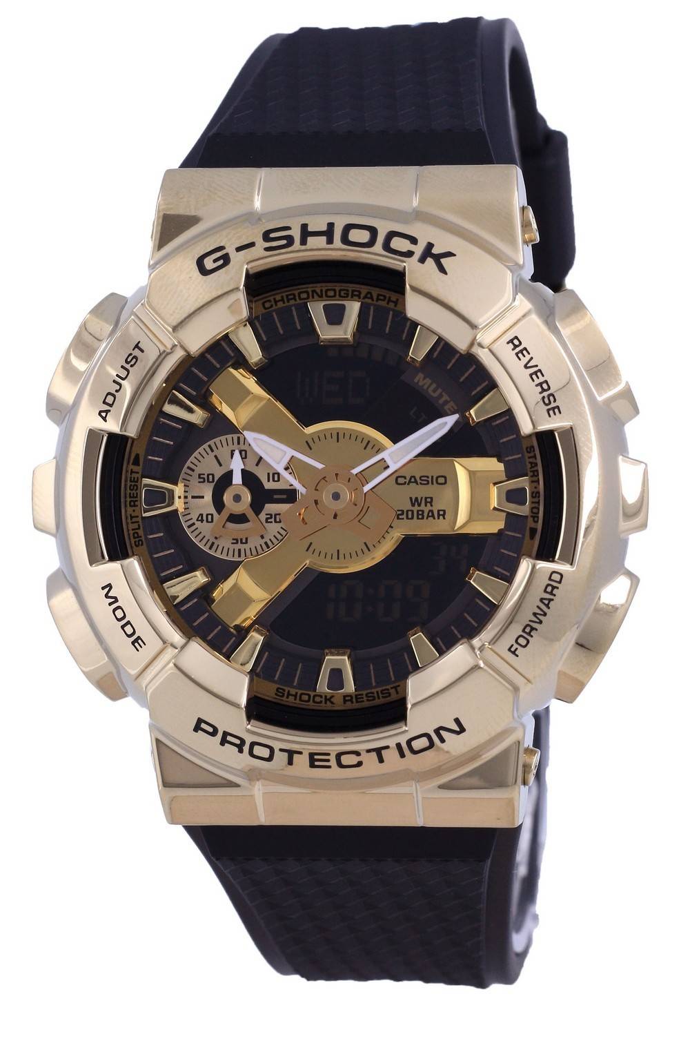 Casio G-shock Analog Digital Metal Covered Gm-110g-1a9 Gm110g-1 200m Men's Watch