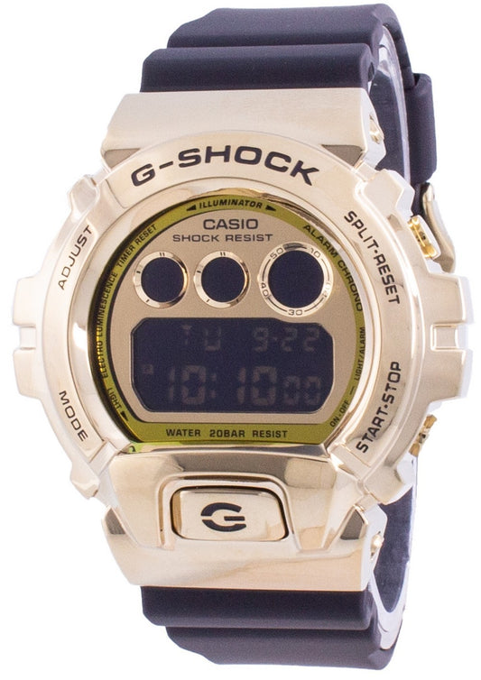 Casio G-shock Gold Tone Resin Gm-6900g-9 Gm6900g-9 200m Men's Watch