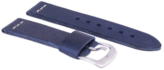 Blue Ratio Brand Leather Watch Strap 22mm