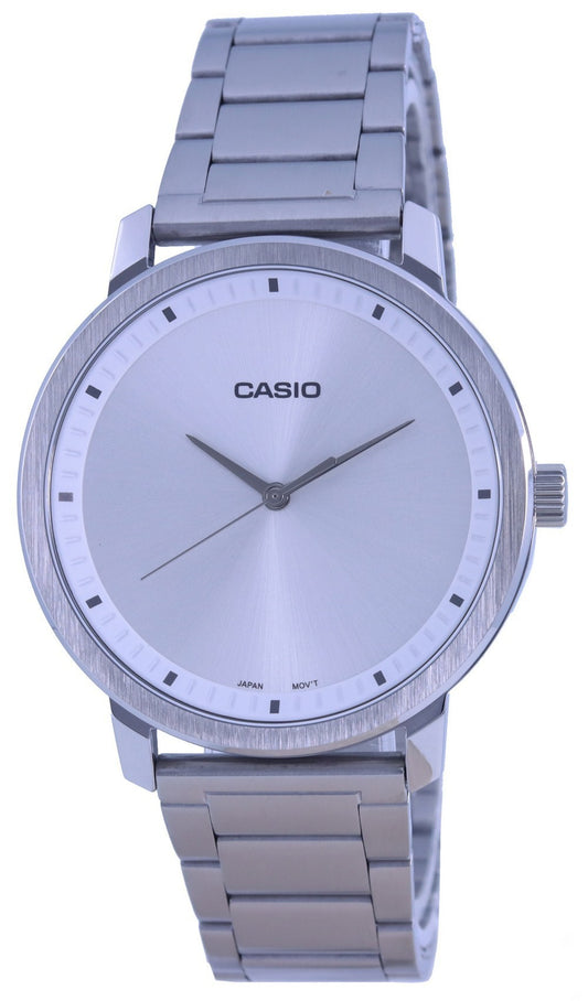 Casio Analog Silver Dial Stainless Steel Mtp-b115d-7e Mtpb115d-7 Men's Watch