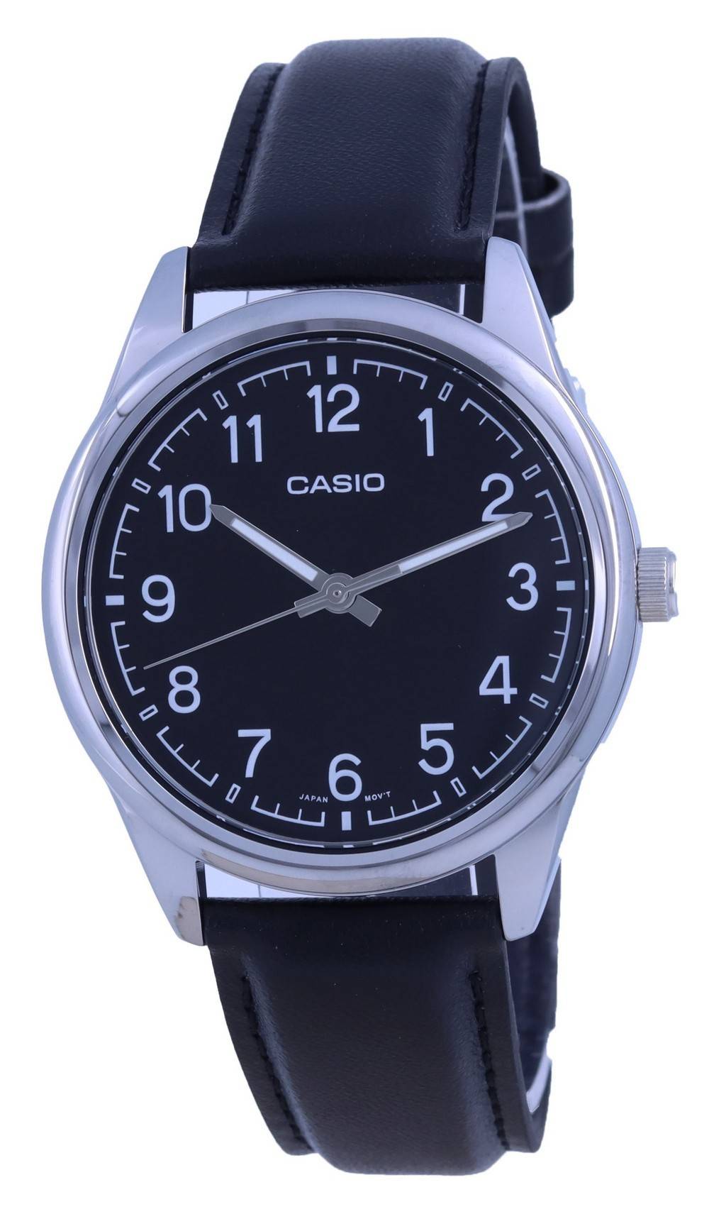 Casio Black Dial Stainless Steel Analog Quartz Mtp-v005l-1b4 Mtpv005l-1 Men's Watch