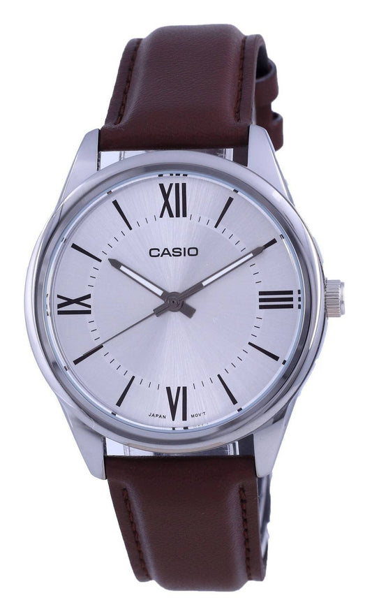 Casio Silver Dial Stainless Steel Analog Quartz Mtp-v005l-7b5 Mtpv005l-7 Men's Watch