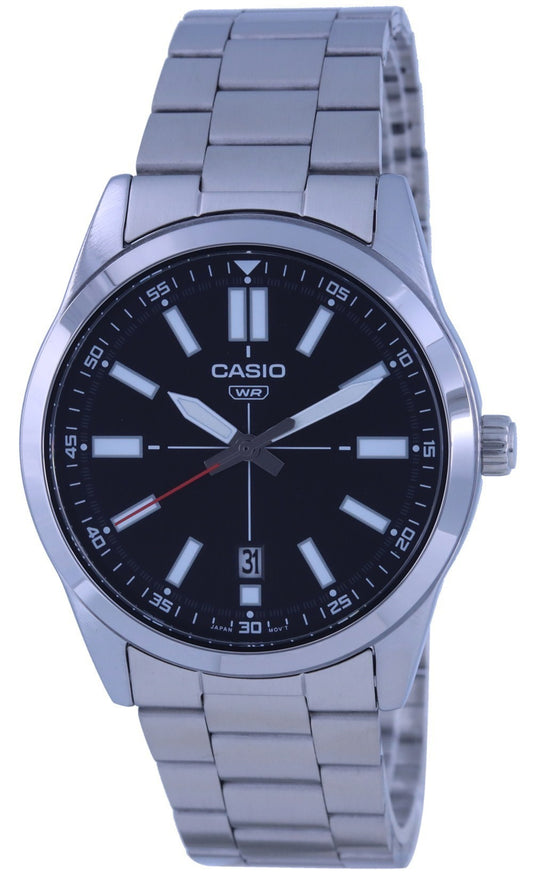 Casio Classic Analog Black Dial Mtp-vd02d-1e Mtpvd02d-1 Men's Watch