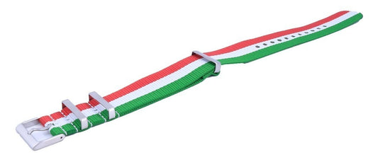 Ratio Nato23 Italy National Flag Pattern Polyester 22mm Watch Strap