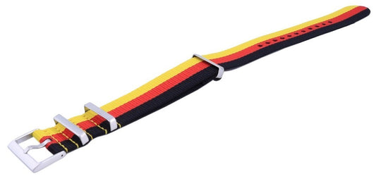 Ratio Nato26 Germany National Flag Pattern Polyester 22mm Watch Strap