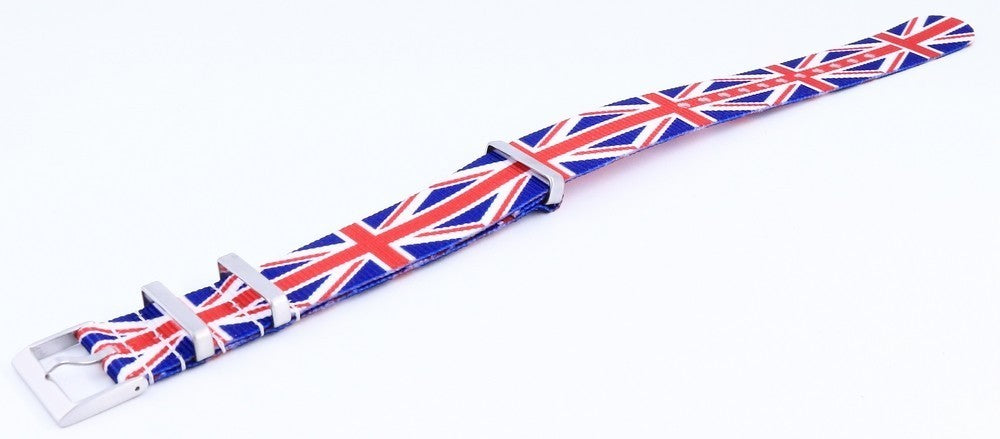 Ratio Nato28 United Kingdom National Flag Pattern Polyester 22mm Watch Strap