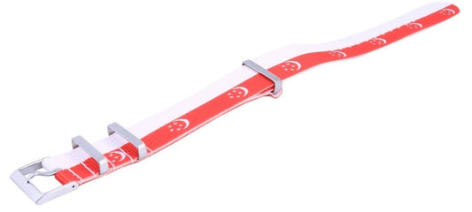 Ratio Nato32 Singapore National Flag Pattern Polyester 22mm Watch Strap