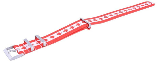 Ratio Nato34 Canada National Flag Pattern Polyester 22mm Watch Strap