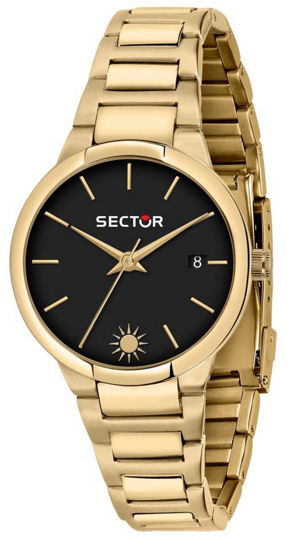 Sector 665 Black Dial Gold Tone Stainless Steel Quartz R3253524506 Women's Watch