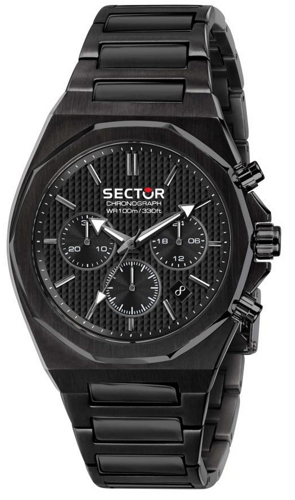 Sector 960 Chronograph Black Dial Stainless Steel Quartz R3273628001 100m Men's Watch