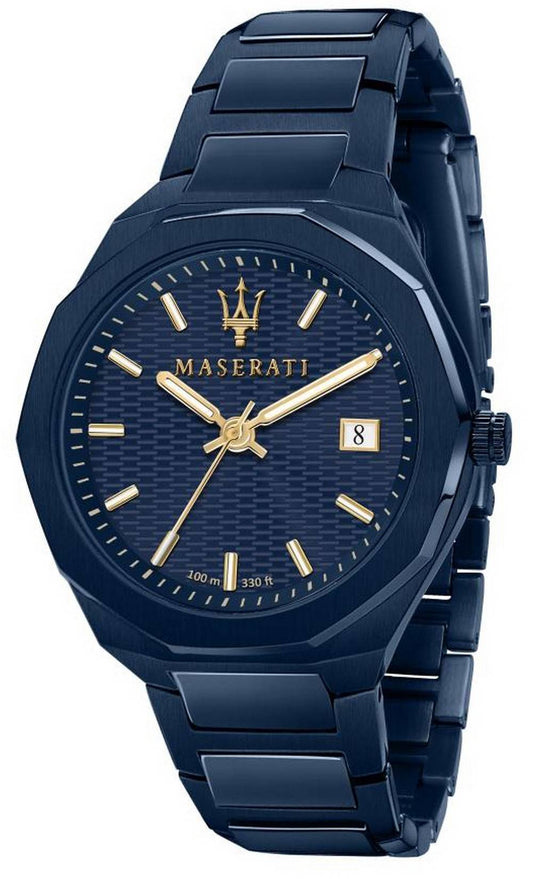 Maserati Blue Edition Blue Dial Stainless Steel Quartz R8853141001 100m Men's Watch