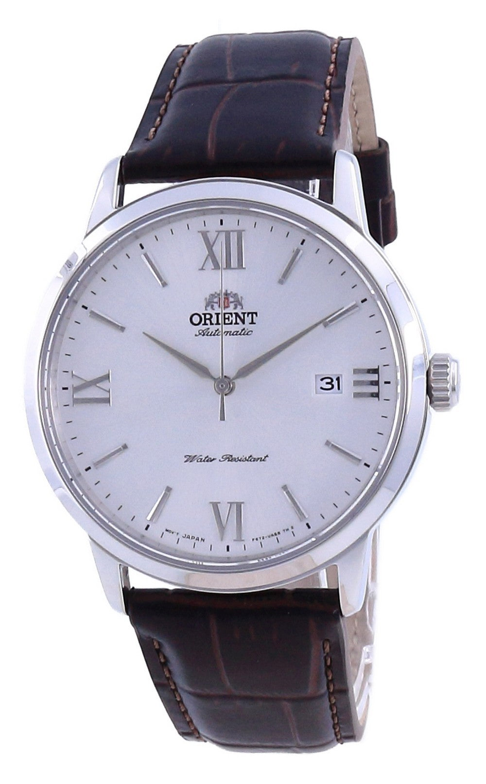 Orient Contemporary White Dial Leather Automatic Ra-ac0f12s10b Men's Watch