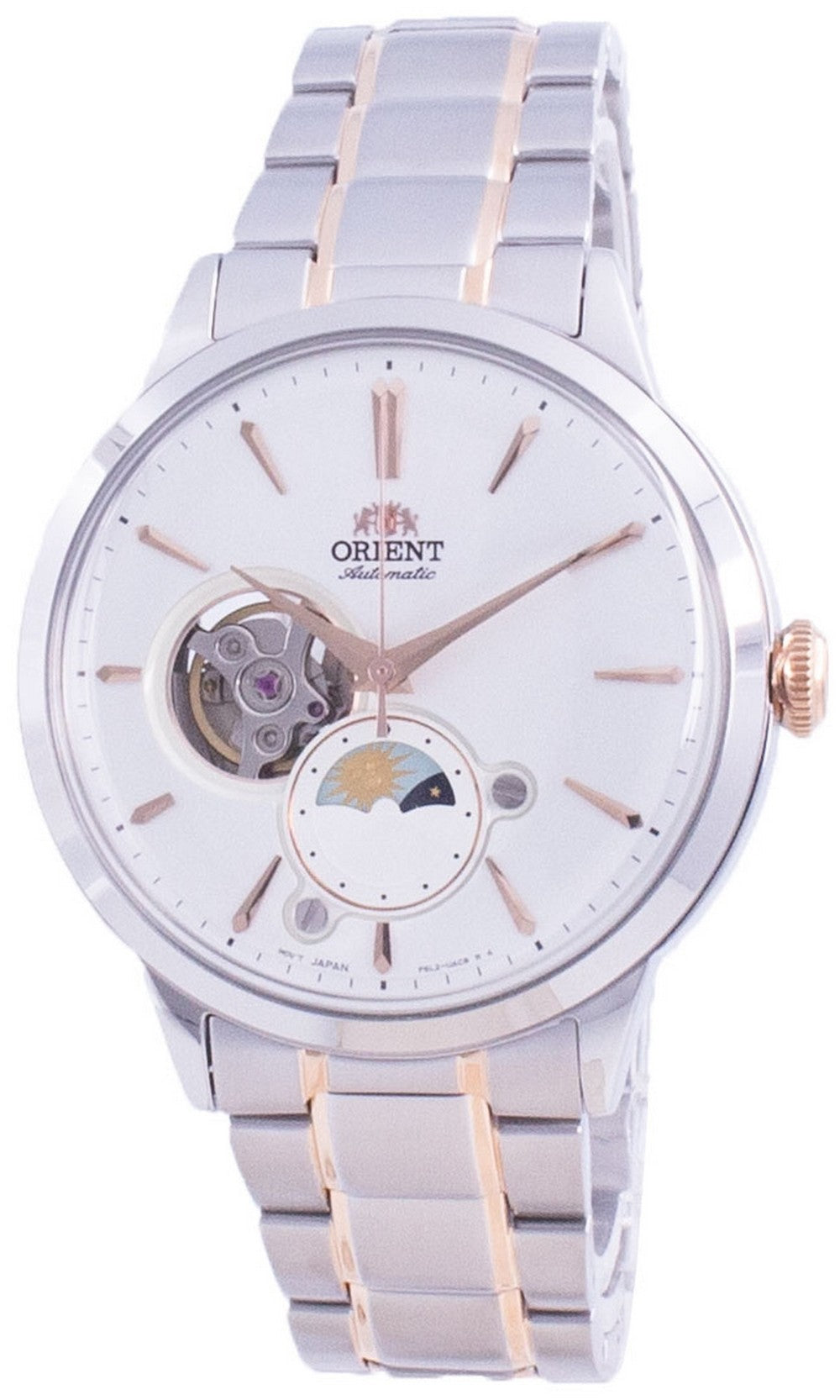 Orient Classic Bambino Sun  Moon Phase Automatic Ra-as0101s10b Men's Watch