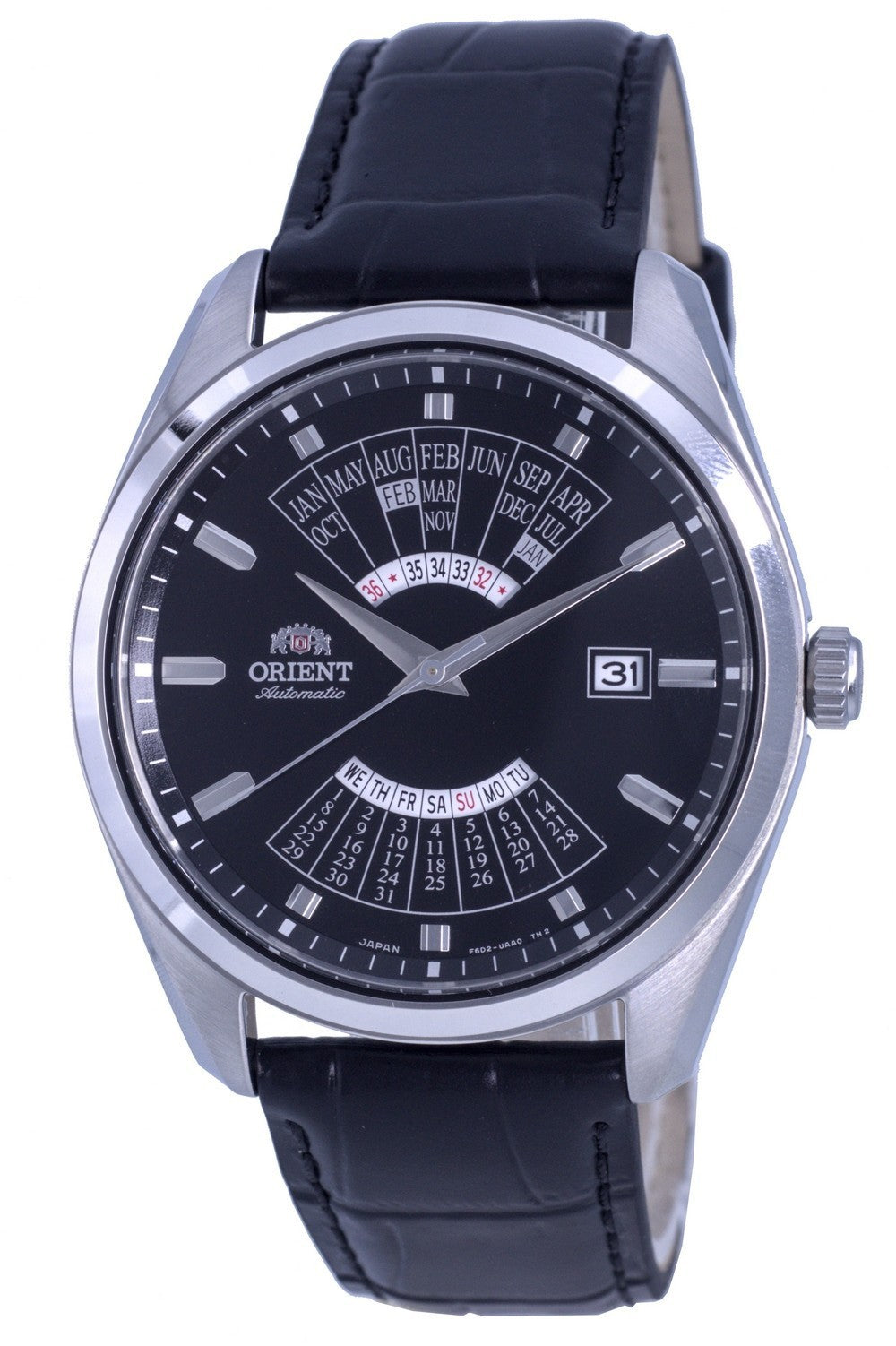 Orient Contemporary Multi Year Calendar Black Dial Mechanical Ra-ba0006b00c Men's Watch