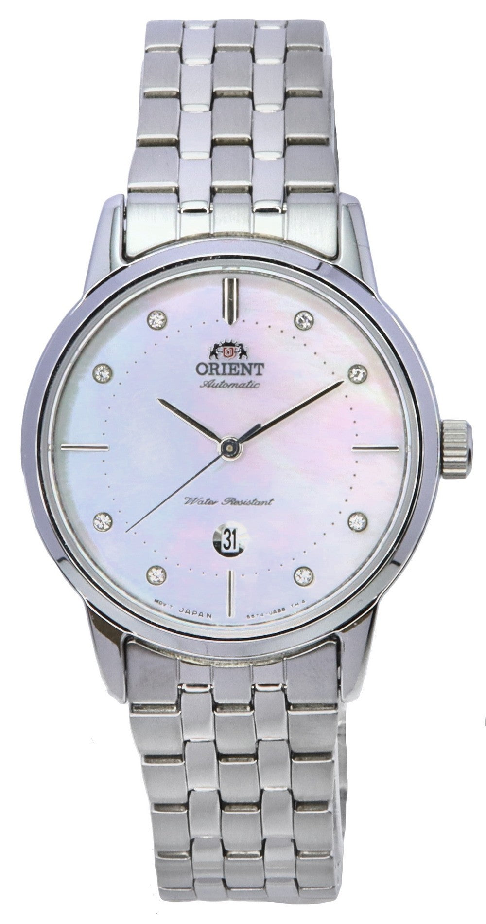 Orient Contemporary White Mother Of Pearl Dial Automatic Ra-nr2007a10b Women's Watch