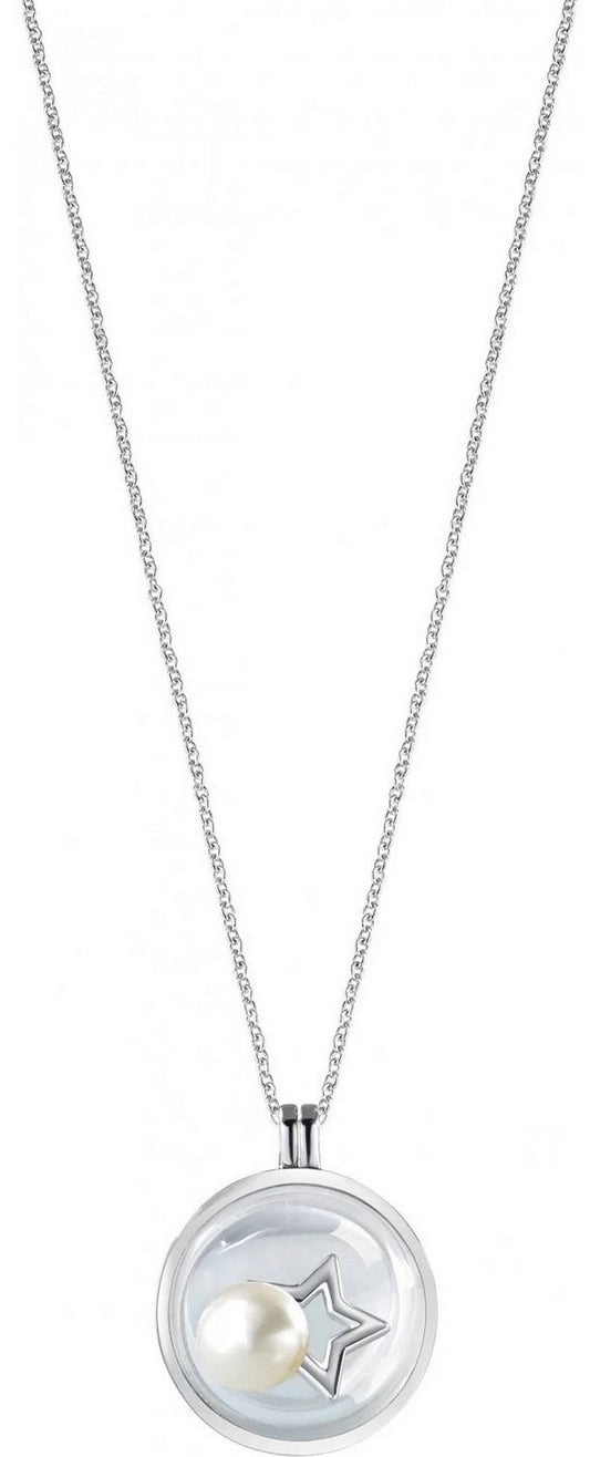 Morellato Scrigno D'amore Rhodium Plated Sterling Silver Samb01 Women's Necklace