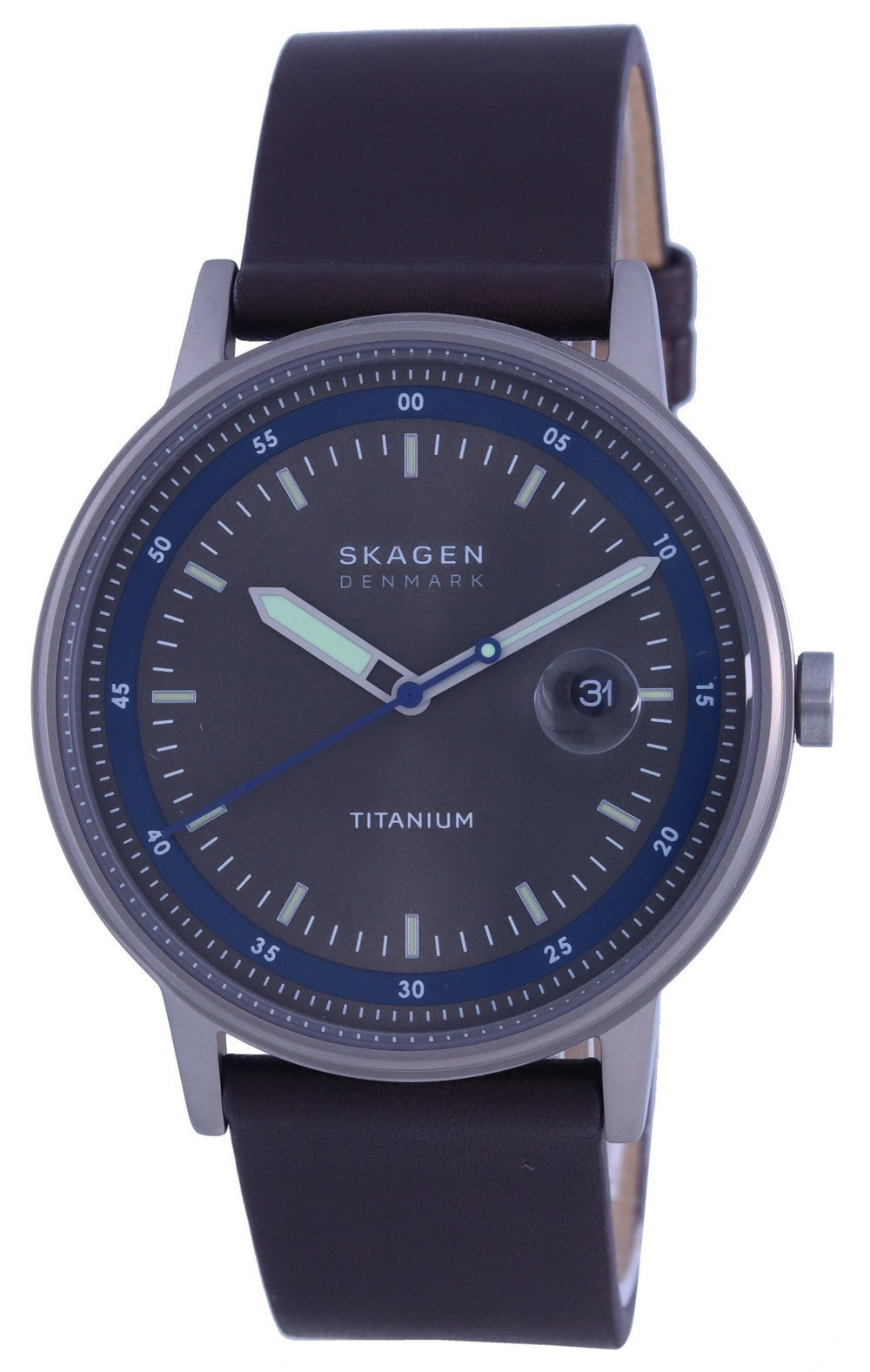 Skagen Henriksen Grey Dial Titanium Quartz Skw6753 Men's Watch