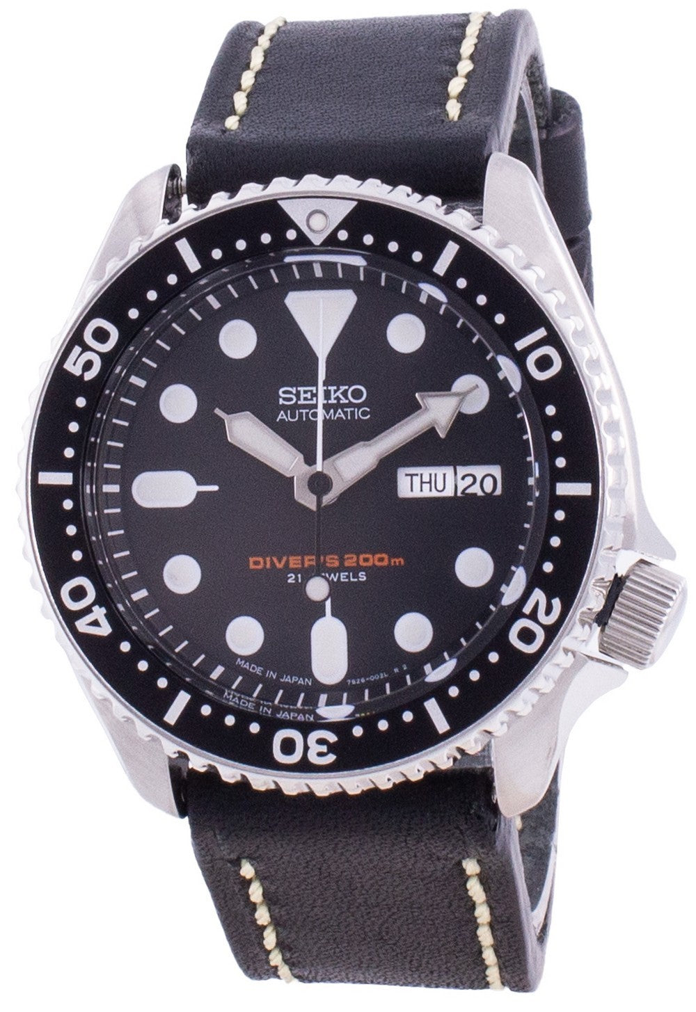 Seiko Automatic Diver's Black Dial Skx007j1-var-ls16 200m Men's Watch