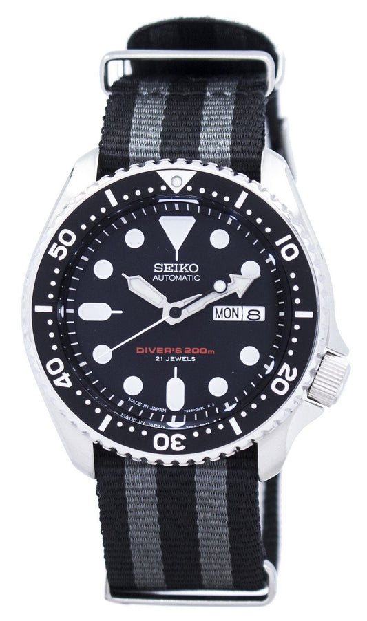 Seiko Automatic Diver's Nato Strap 200m Skx007j1-var-nato1 Men's Watch